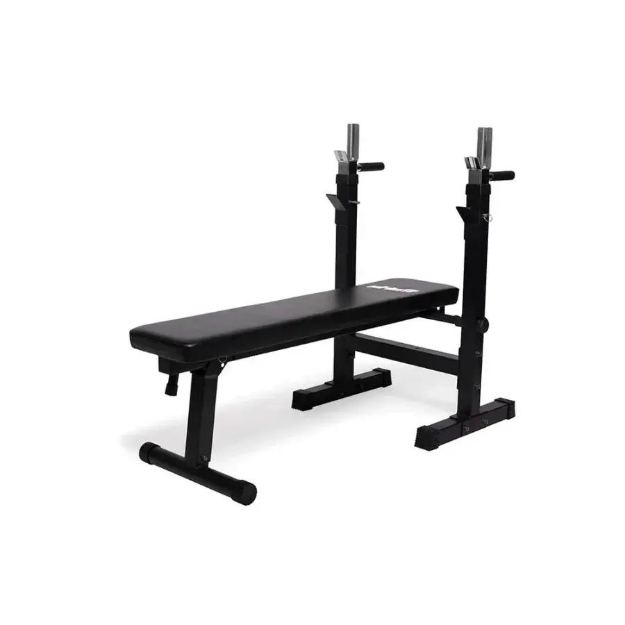 VirtuFit Justerbar Vægtbænk Compact sammenklappet med sort pulverlakering