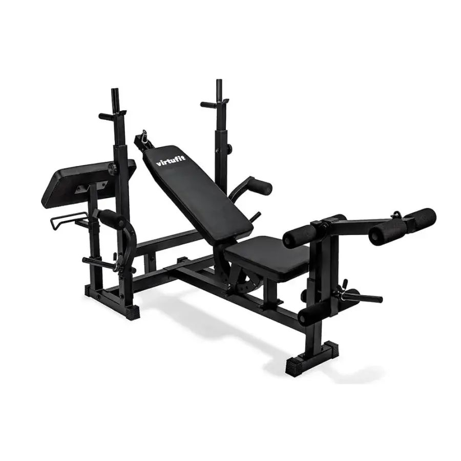 VirtuFit Multifunktionel Vægtbænk Deluxe med preacher pad og vægtstangsholdere